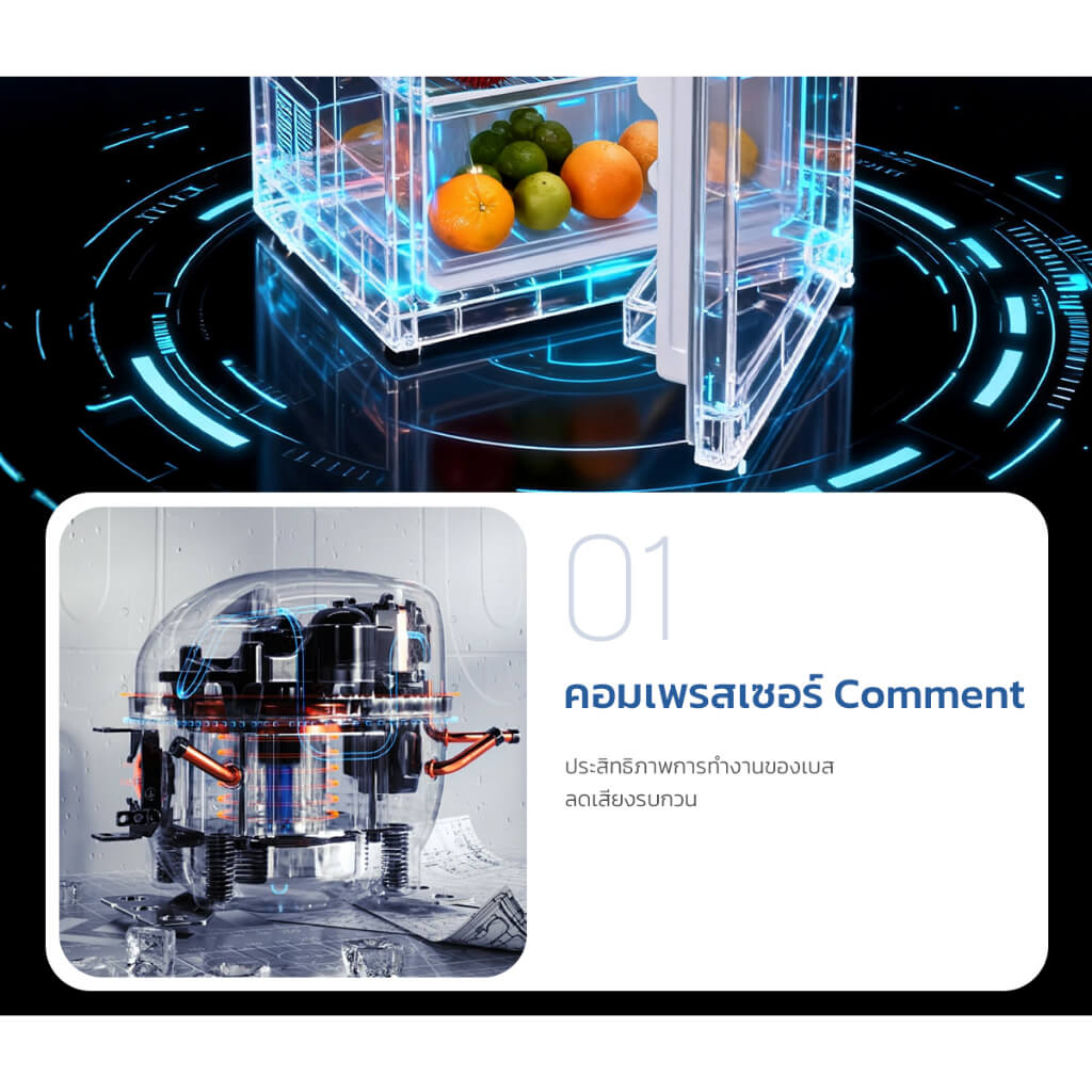 Zinney ตู้เย็น 1 ประตู ขนาด 3.4Q/92 เงิน รุ่น DF1-11S ประหยัดพลังงาน & Quiet Operation 3 ปี