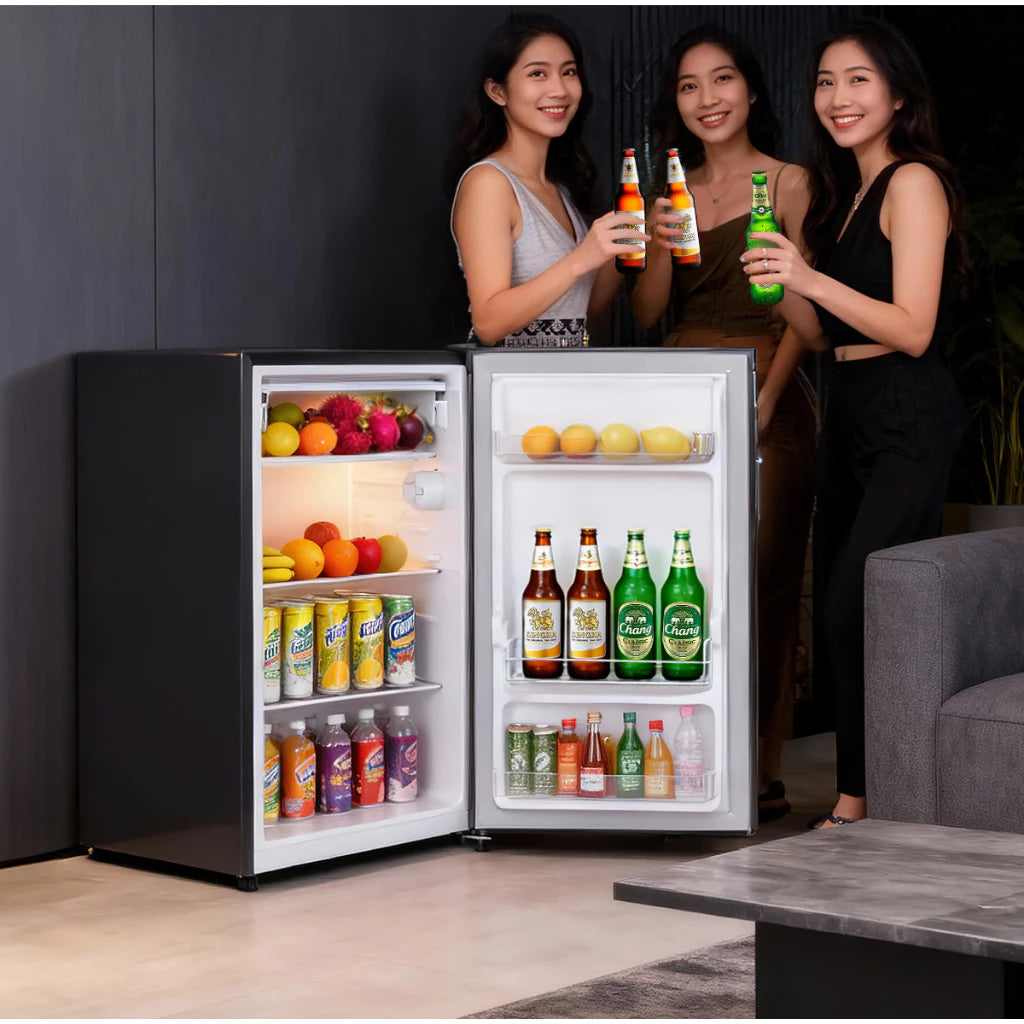 Zinney ตู้เย็น 1 ประตู ขนาด 3.4Q/92 เงิน รุ่น DF1-11S ประหยัดพลังงาน & Quiet Operation 3 ปี