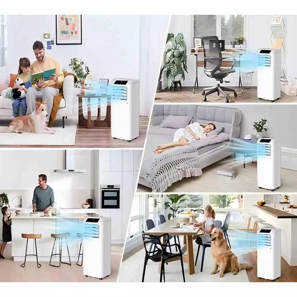 Zinney แอร์เคลื่อนที่ ขนาด 9000 BTU รุ่น ZNPAC-09A Portable air มาพร้อมถังเก็บน้ำระบบสัมผัส หน้าจอ LED เย็นเร็ว